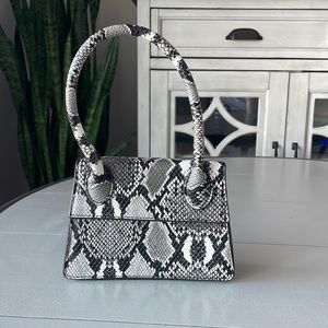 Windsor Snake Print Hand Purse